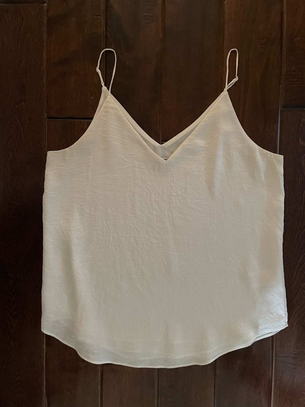 Express Cream Satin V-Neck Camisole